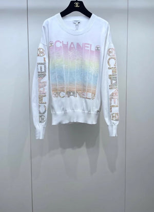 Chanel 24C white sweater