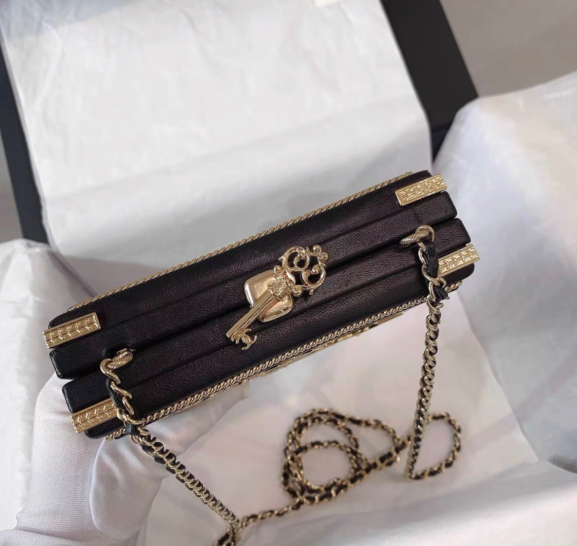 CHANEL Room Card Minaudiere Evening crossbody