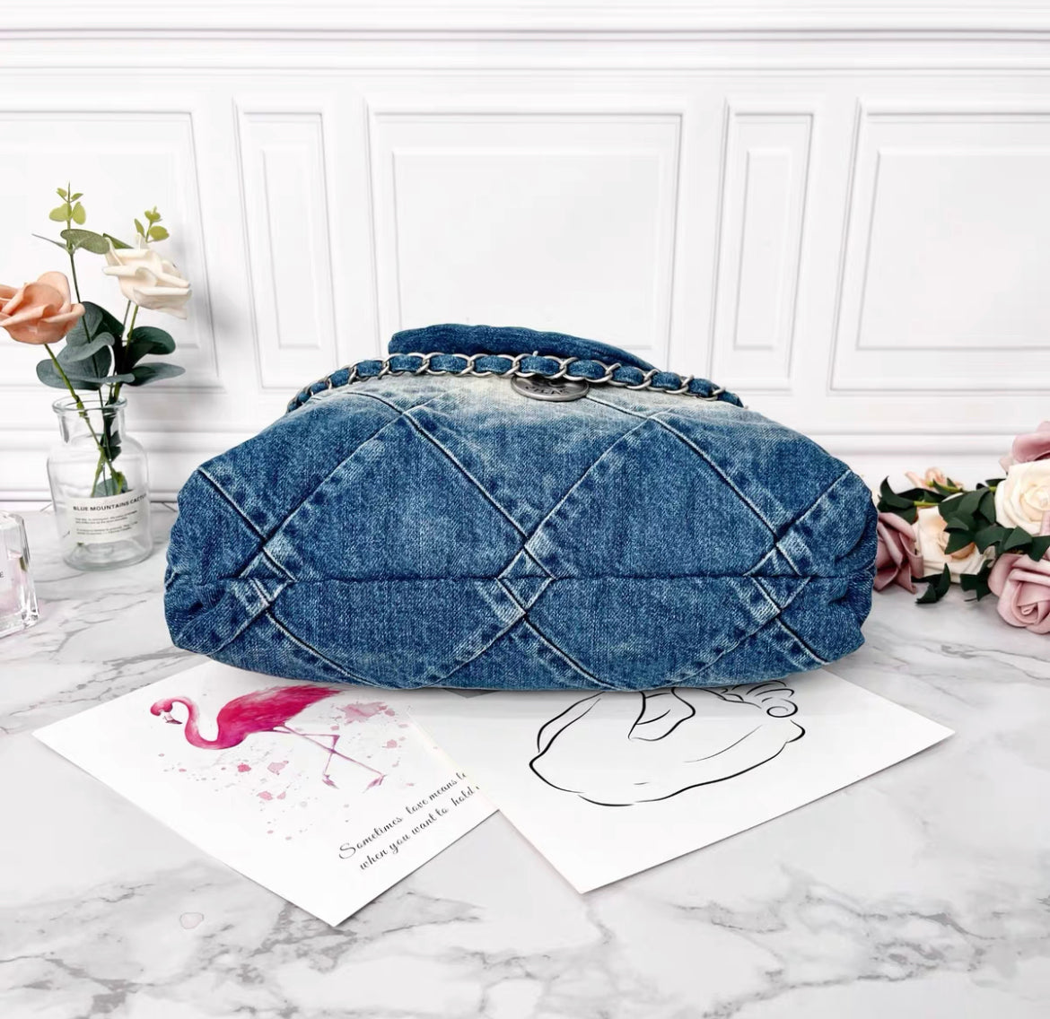 Chanel 22 Handbag Denim