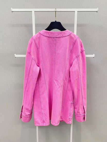 Chanel 21 rose denim jacket