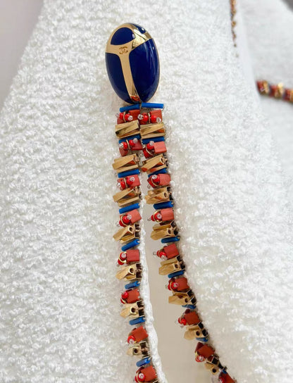 Chanel 19A White/Gold Embroidered Tweed