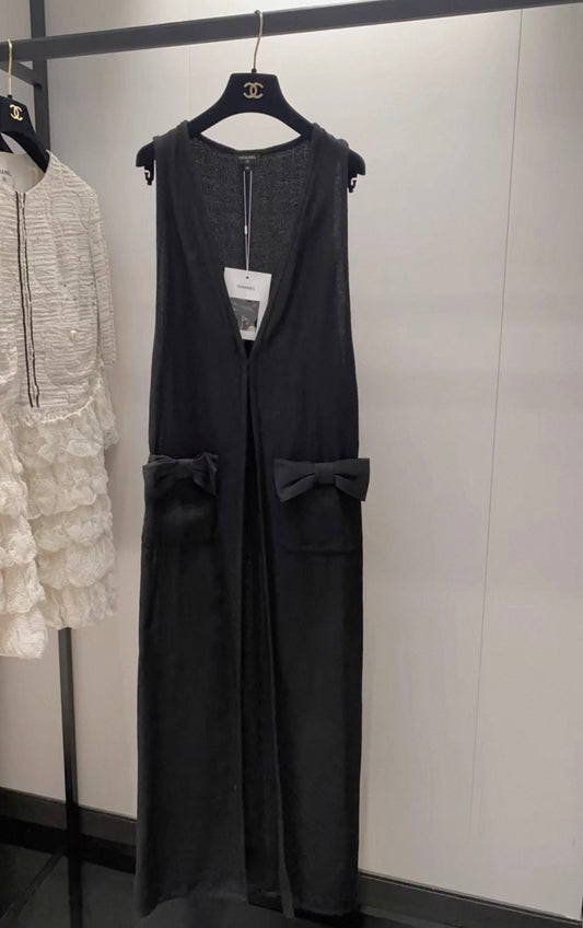 Chanel 21S black long tunic