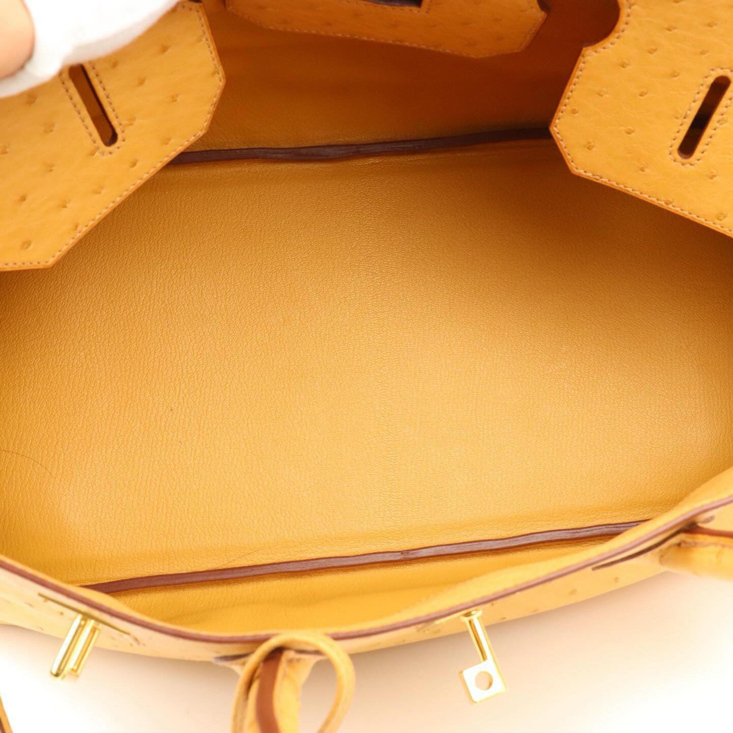 Hermes JPG Birkin Shoulder Natural Sable ostrich leather gold hardware
