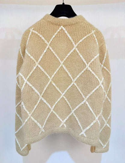 Chanel 23N beige cashmere cardigan