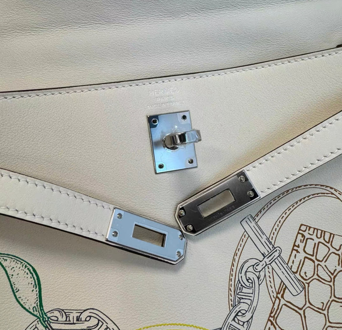 Hermes Kelly 25 Swift Nata In & Out handbag