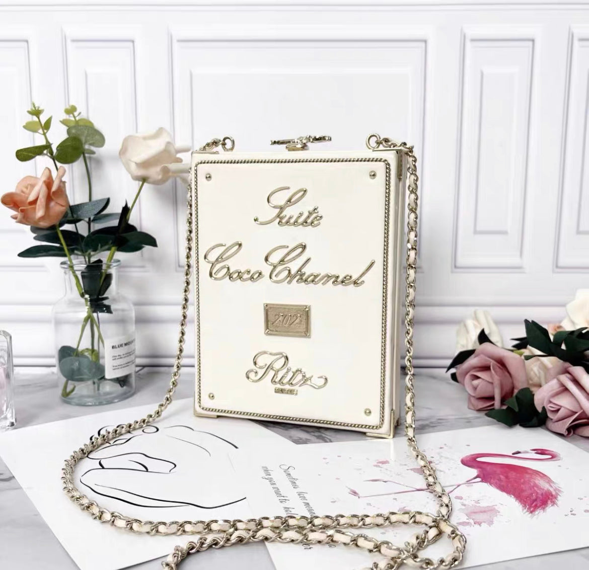 CHANEL MINAUDIÈRE LIMITED EDITION CHANEL COCO CHANEL SUITE 202 RITZ PARIS GOLD-TONE HARDWARE