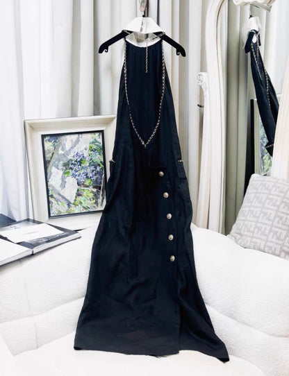 Chanel 20C Black Long dress