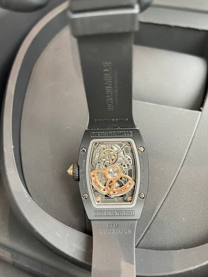 Richard Mille RM 07-01 Black Ceramic Black Lips Diamond Bezel