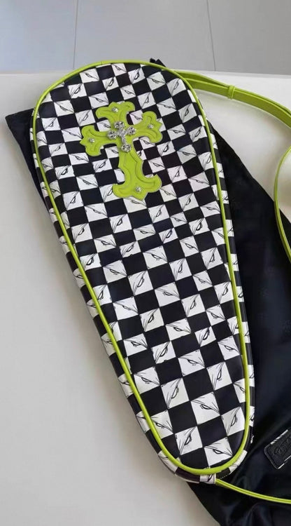 Chrome Hearts Matty boy 99 eyes Leather Tennis Case bag