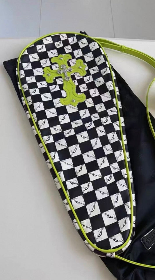 Chrome Hearts Matty boy 99 eyes Leather Tennis Case bag