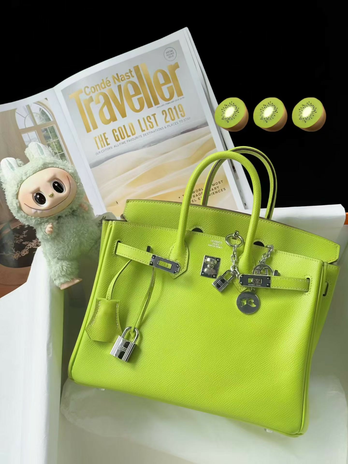 Hermès Birkin 25 Kiwi Epsom with Palladium Hardware