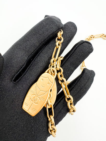 Chanel Pre Fall 2009 Paris Moscow Matryoshka Black Gold evening bag