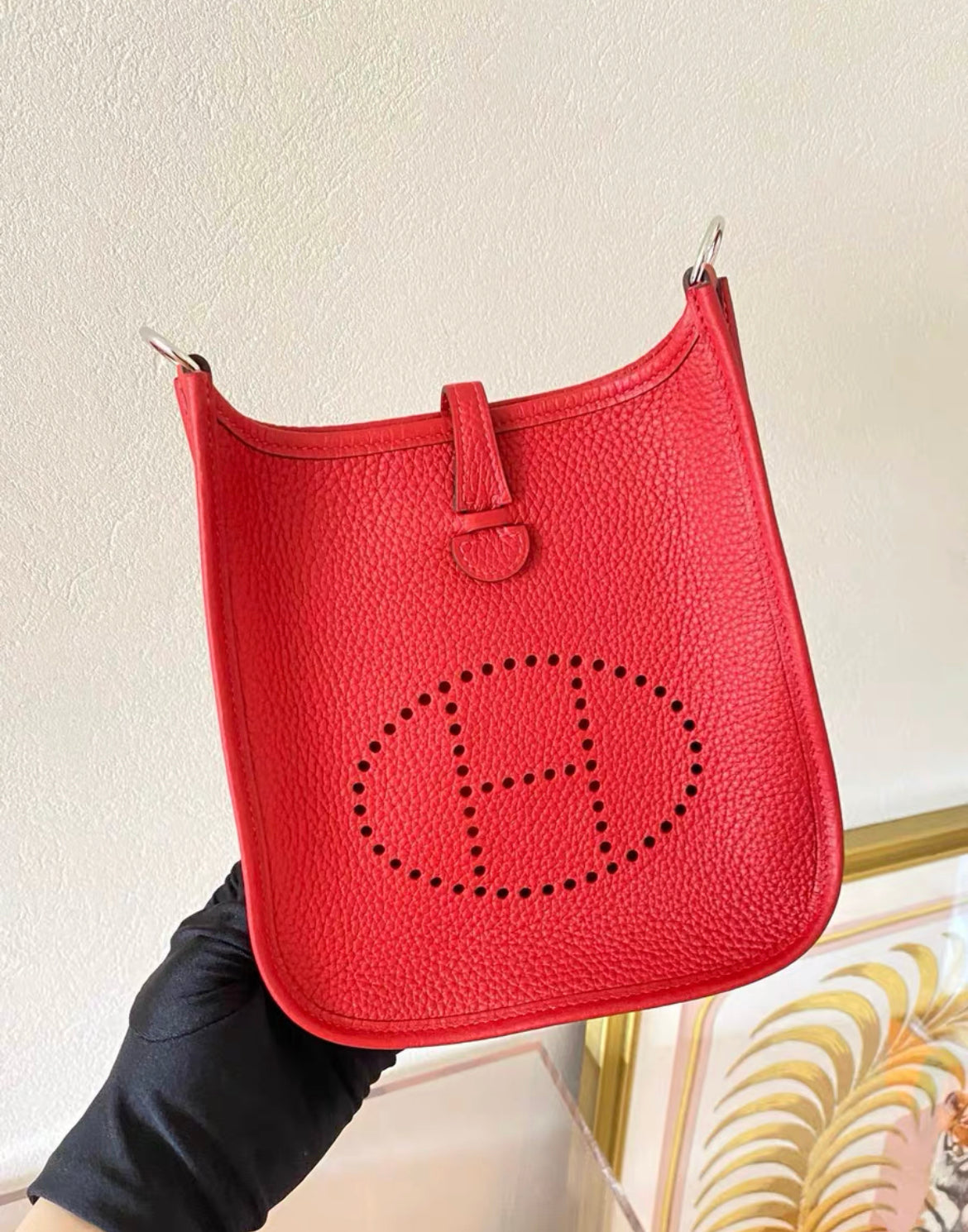 Hermès Red Evelyn Bag