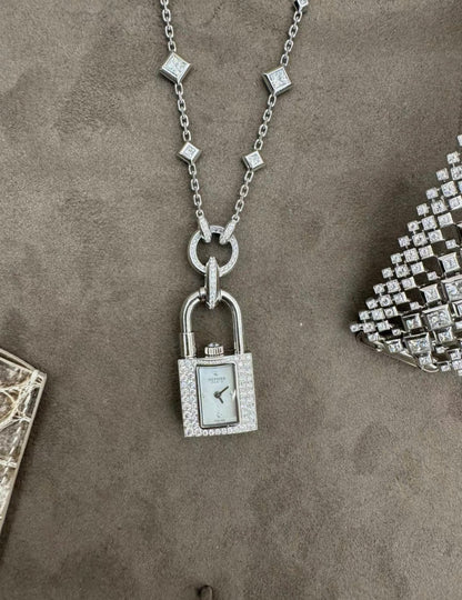 Hermès High Jewellery Kelly Joaillidre 
Bracelet/Watch/Necklace White gold Full Diamonds Himalaya Necklace