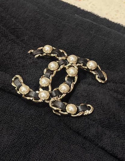 Chanel 20P black cardigan and skirt set