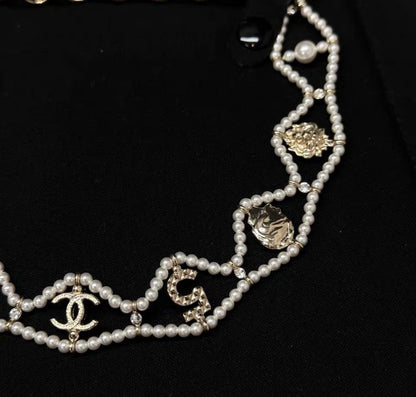 Chanel Multi-Charms Pearl Chocker