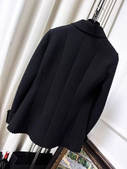 Chanel 13A Black Wool Jacket
