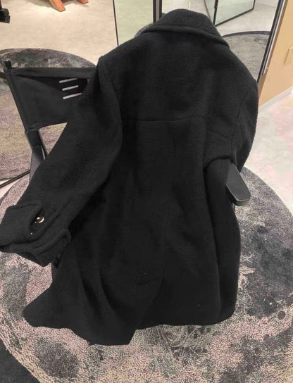 Chanel 20A black coat with gold embroidery details 38FR