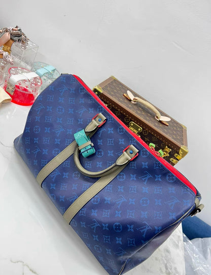 Louis Vuitton Outdoor Keepall Bandouliere Bag Limited Edition Monogram Pacific Canvas 45