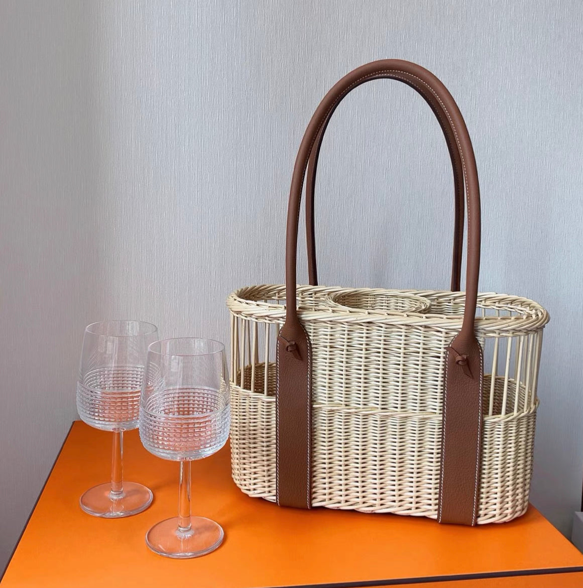 Hermès Park bottle basket