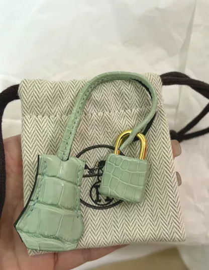 Hermès Birkin 20 Vert d'Eau Matt Alligator Gold Hardware