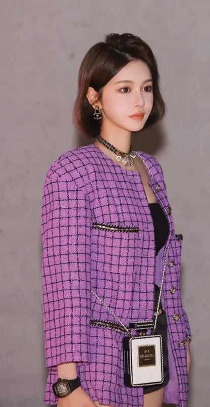 Chanel 22S purple jacket