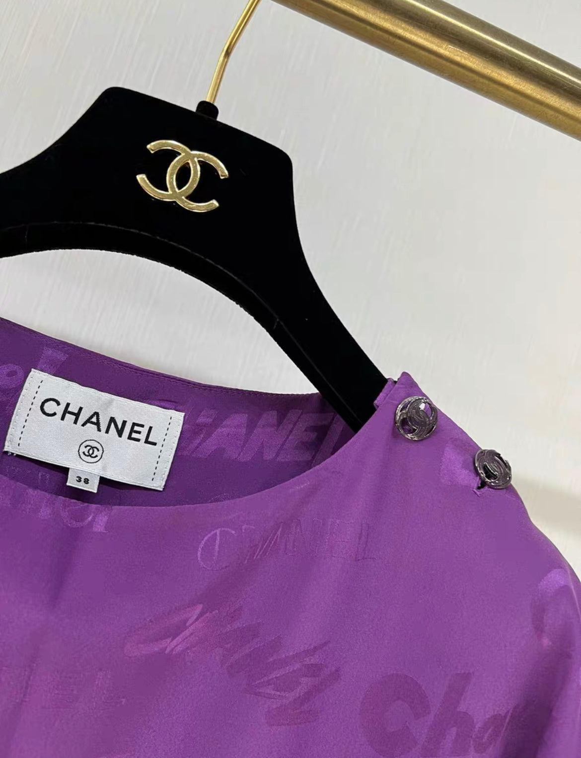 Chanel purple caftan size 38