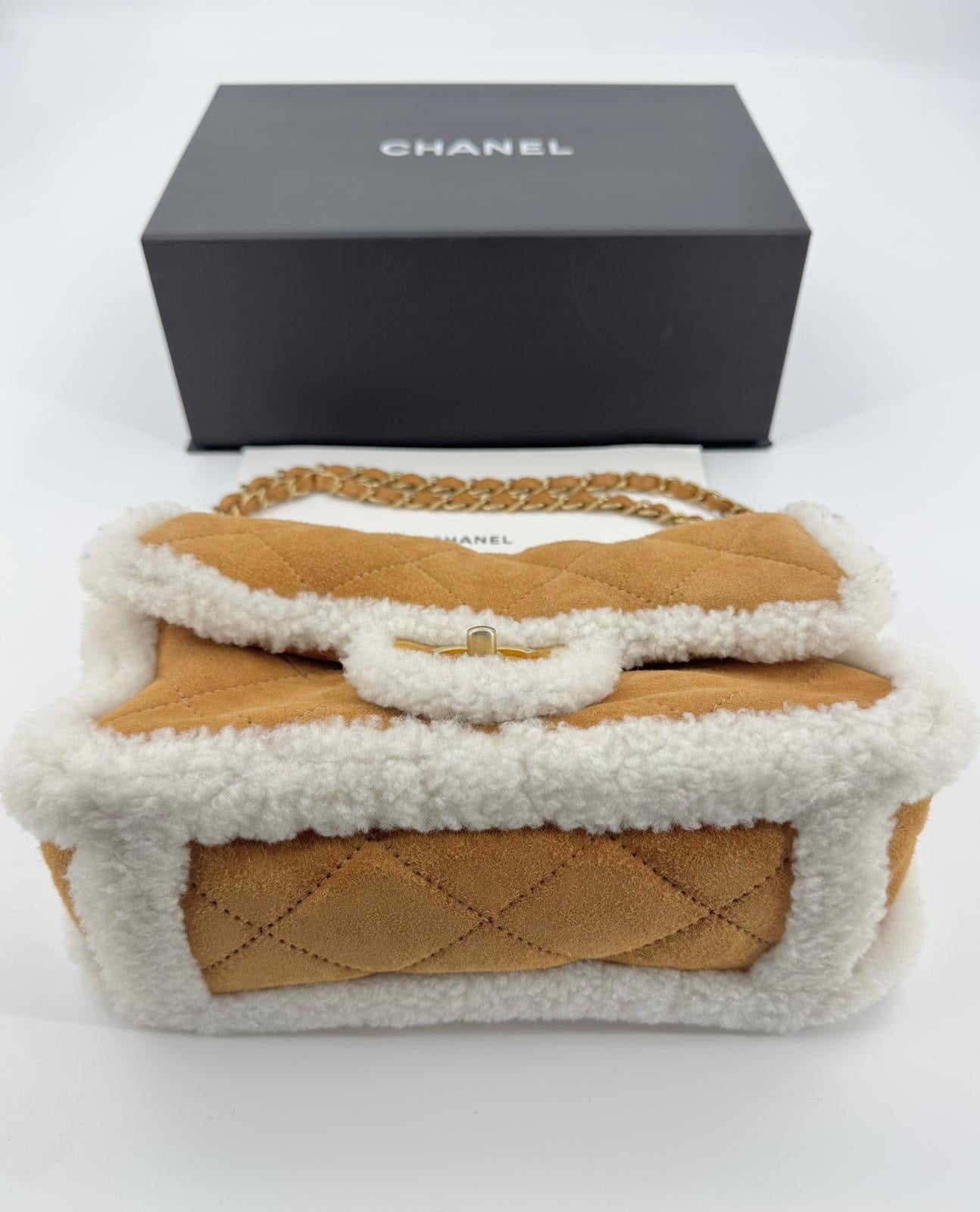Chanel 2018 Shearling Coco Neige Flap Bag
