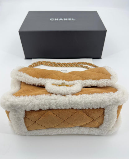 Chanel 2018 Shearling Coco Neige Flap Bag