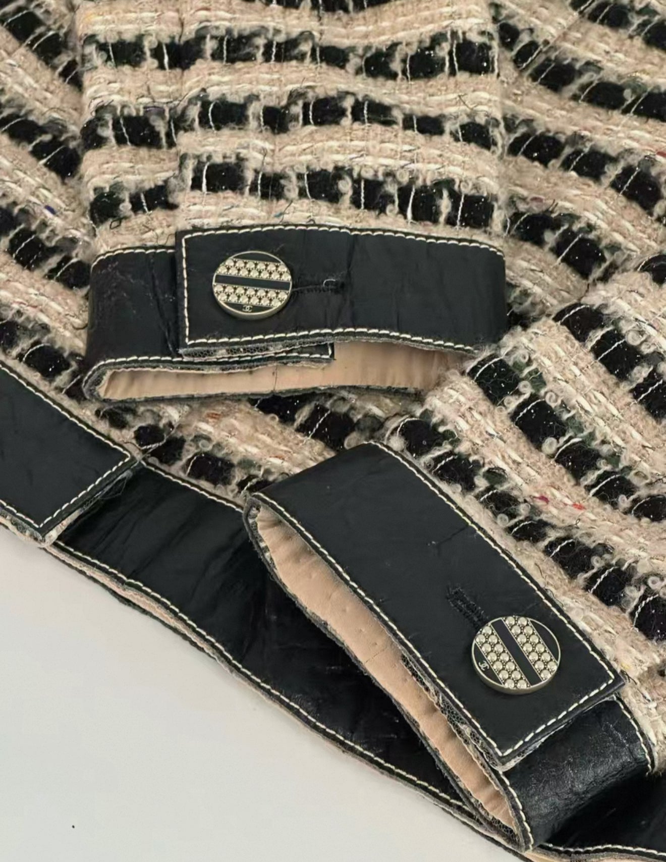 Chanel 19A Egypt Collection Black and Gold tweed Jacket F36