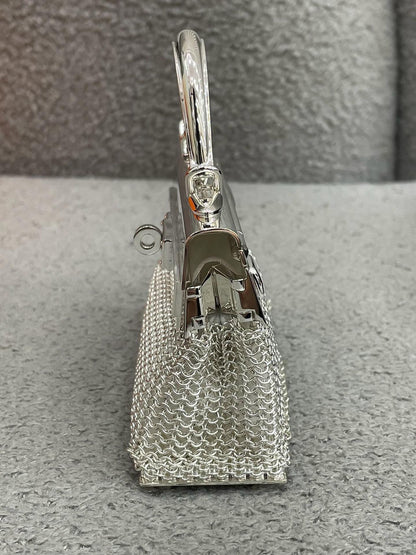 Hermès Kelly Sac Bijou Chaine in Sterling Silver