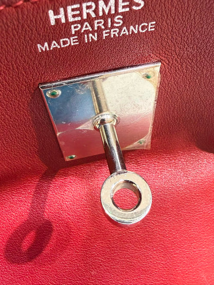 Rare* Hermes Kelly Relax 50cm Rouge H sikkim ck leather palladium hardware