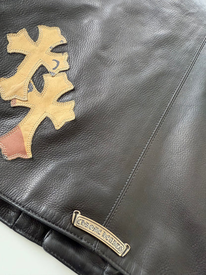 Chrome Hearts Sex Records Leather Racing Jacket