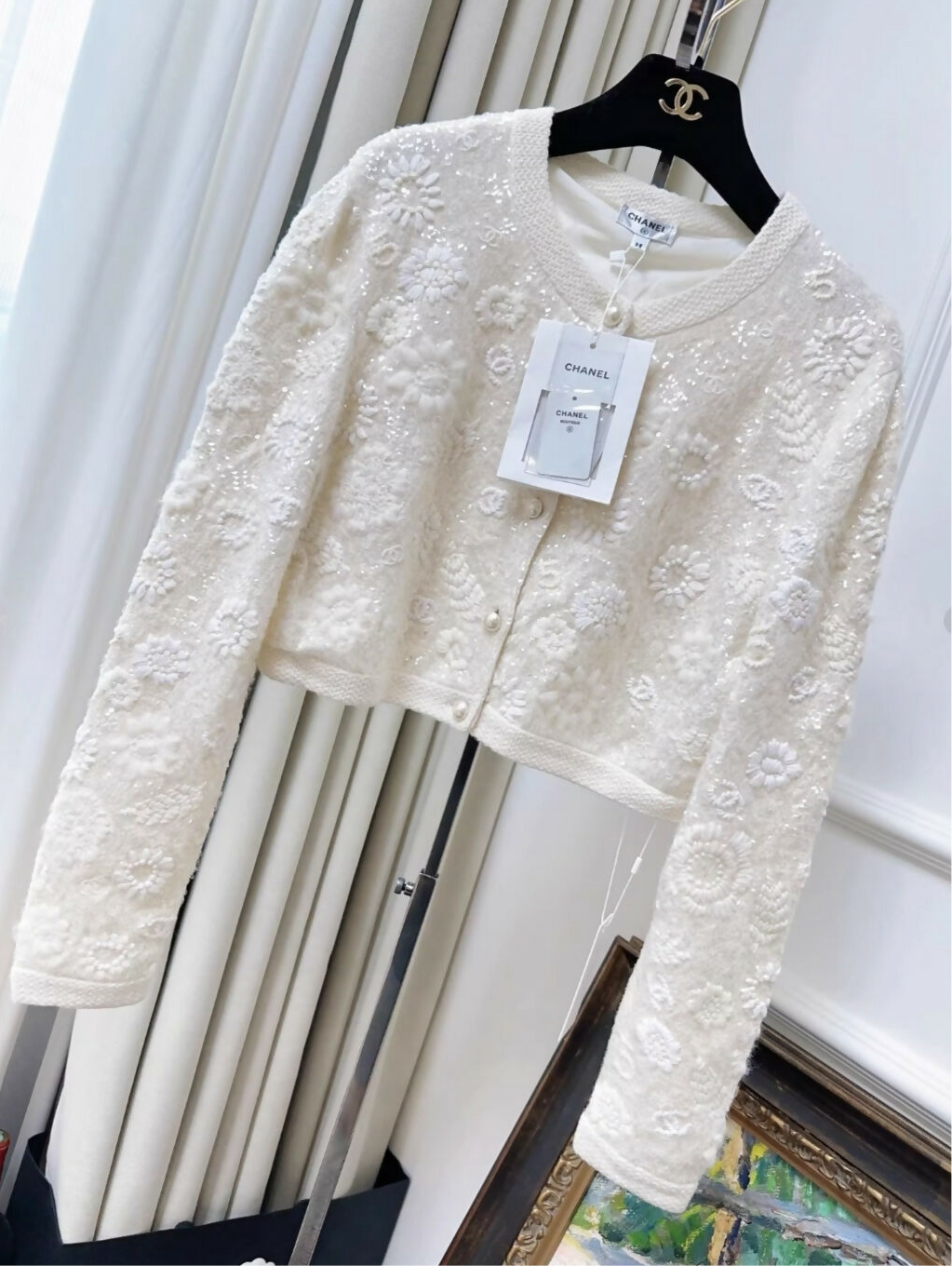 Chanel 21s ecru cardigan