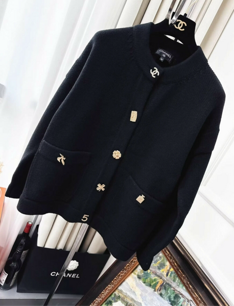 Chanel 22b black cardigan – Wararni.com