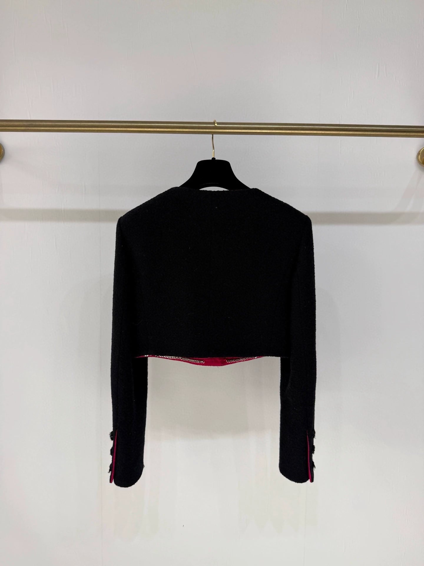 Chanel 21K black cropped jacket