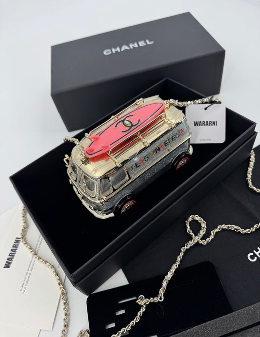 Chanel 24C Pink Mini bus Van Hollywood Minaudiere Mini Bag handbag Collectible