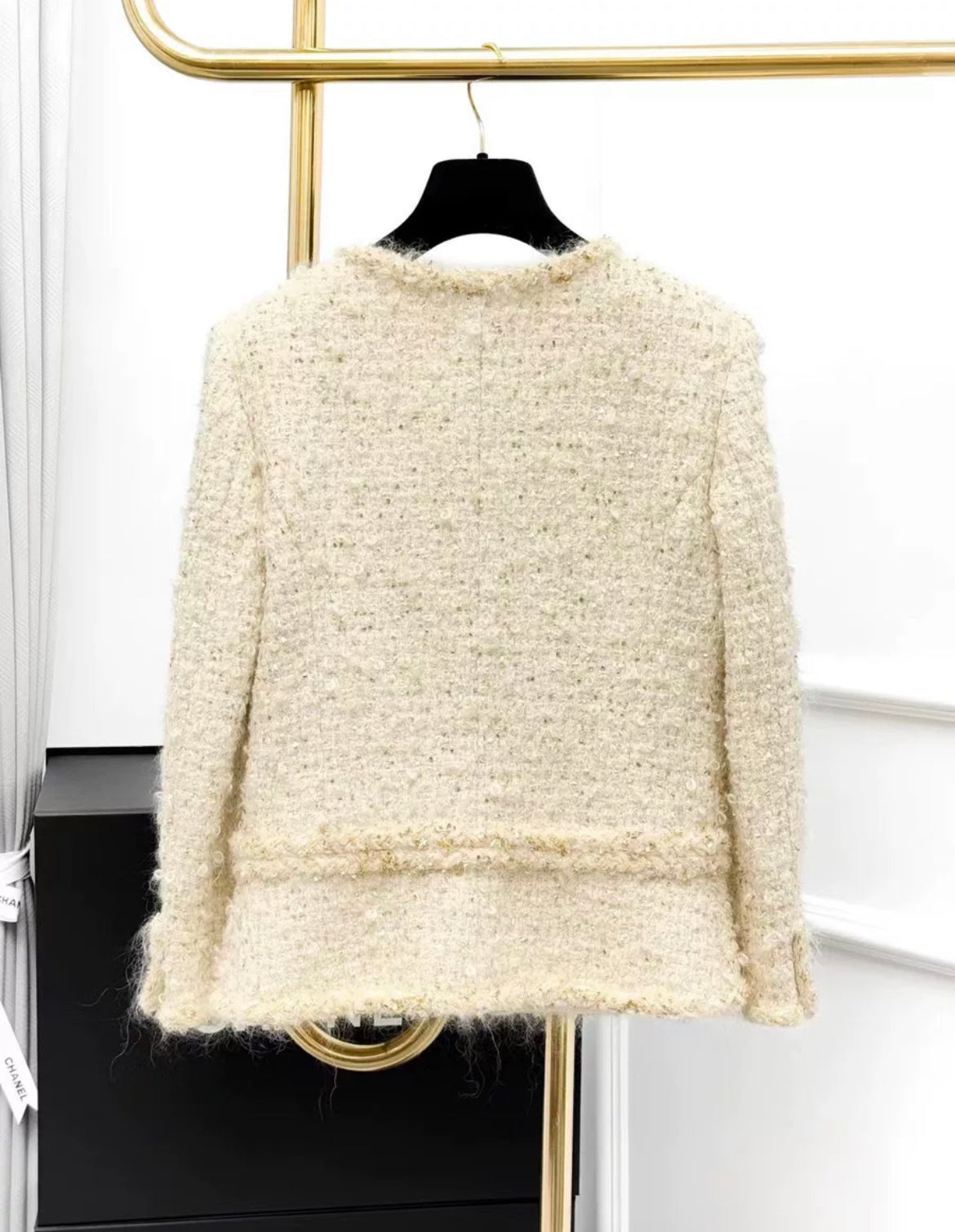 Chanel 19A Egypt Ecru Tweed Jacket size 34 – Wararni.com