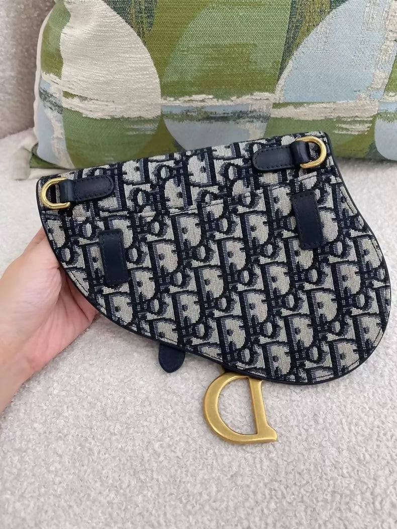 Dior monogram saddle belt bag