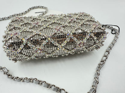 Chanel 22 diamond quilting silver-tone CC Mini Flap Bag