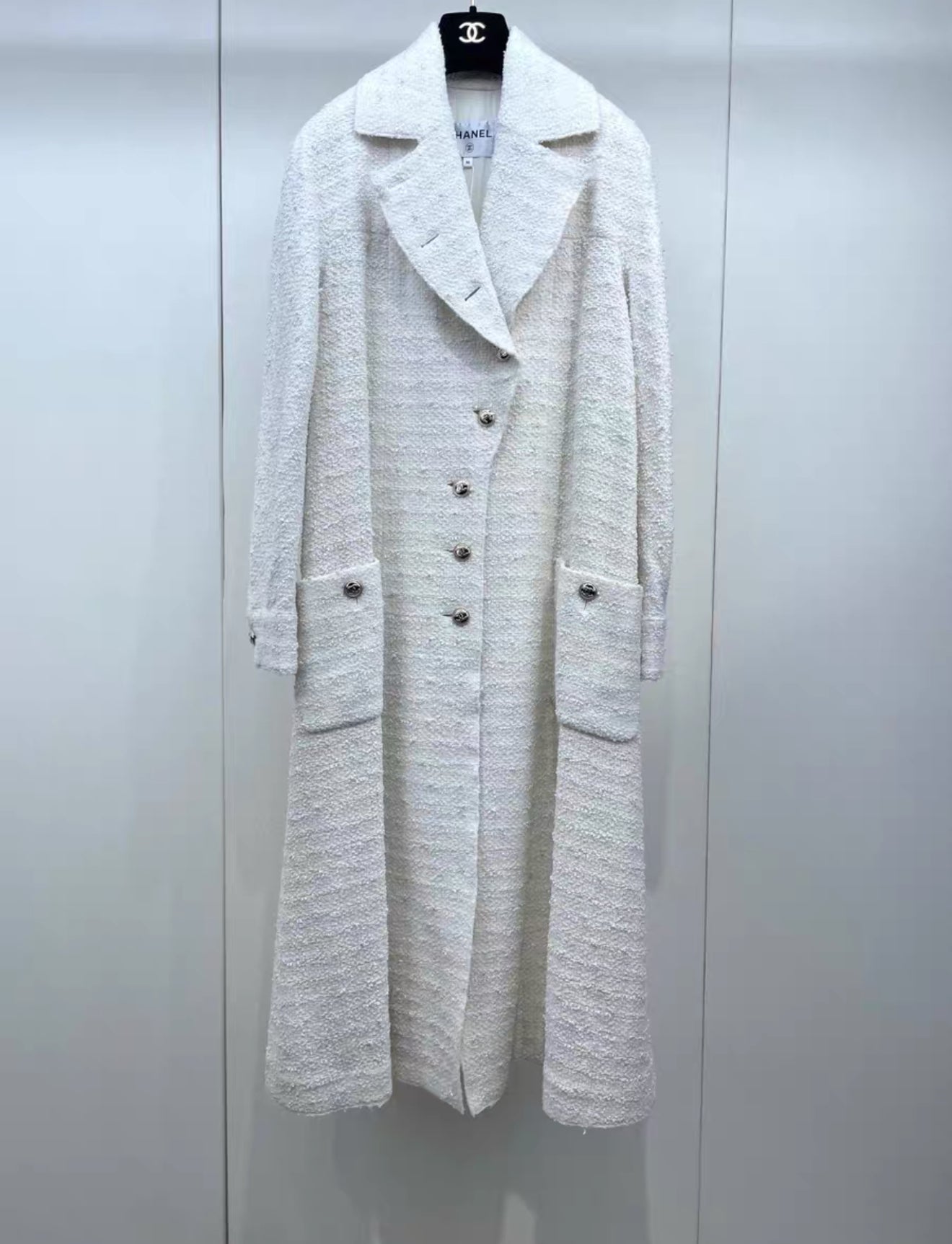 Chanel 20K white Long Coat