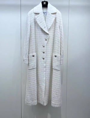 Chanel 20K white Long Coat