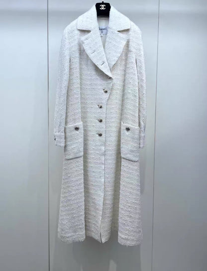 Chanel 20K white Long Coat