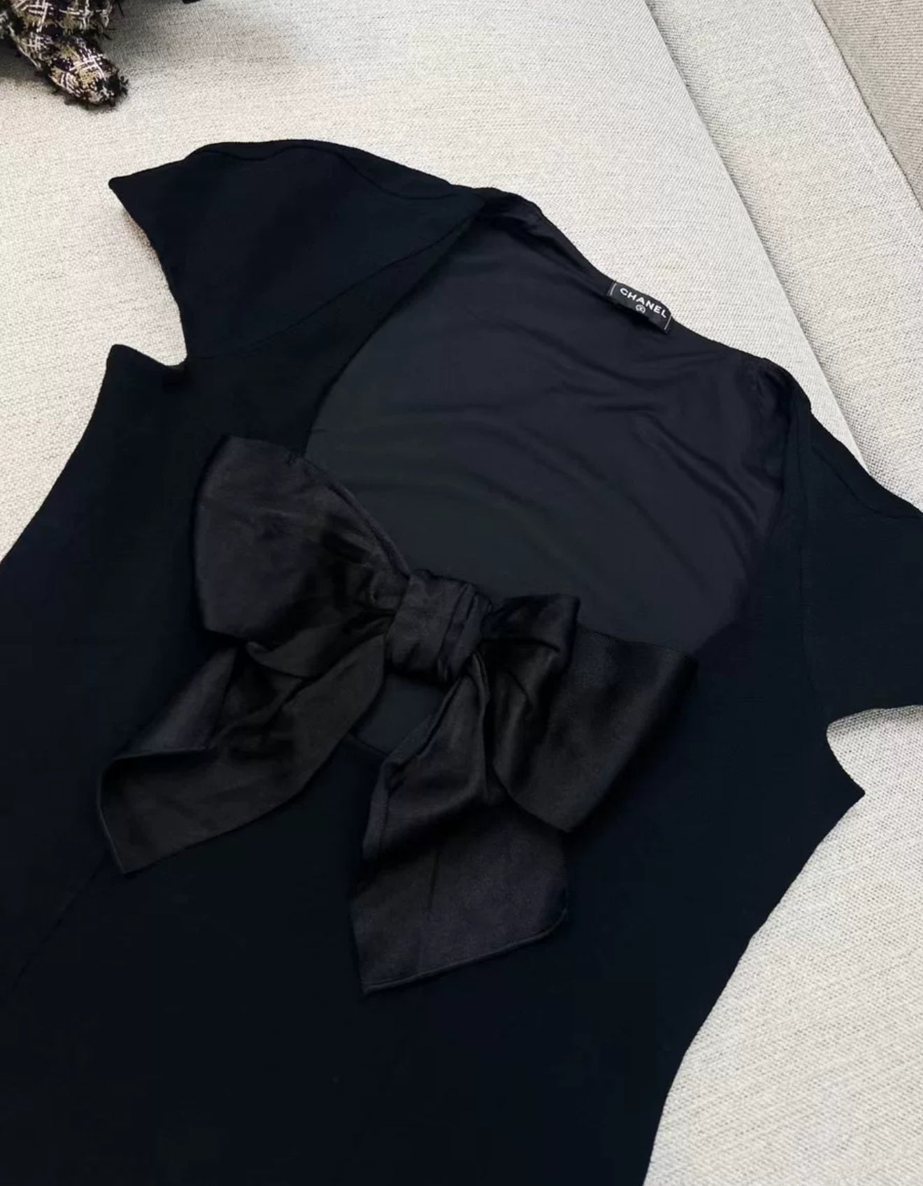 Chanel 23S Black Bow