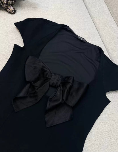 Chanel 23S Black Bow