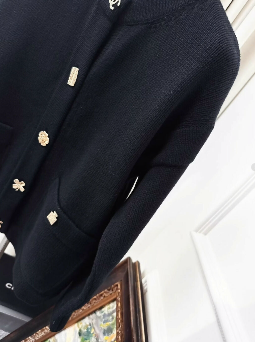 Chanel 22b black cardigan