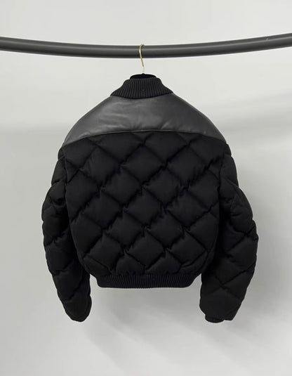 Hermès black cashmere bomber jacket size 36