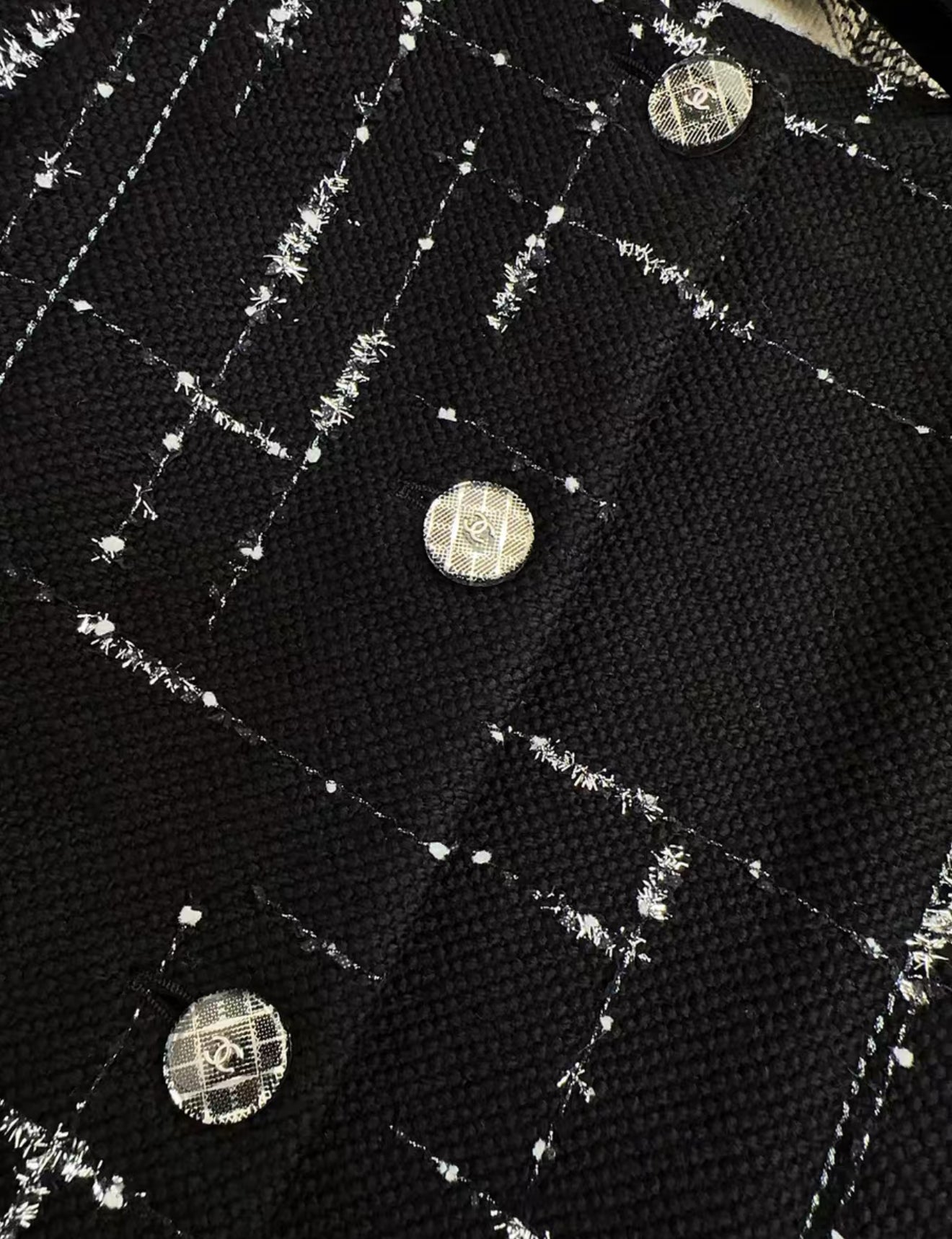 Chanel 21k black long coat