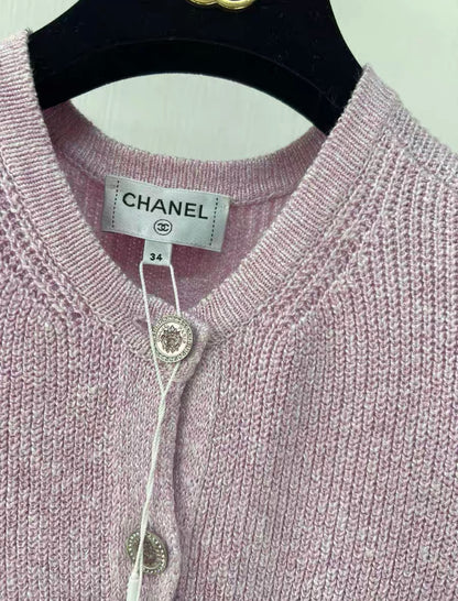 Chanel 23S Pink Cardigan size 34