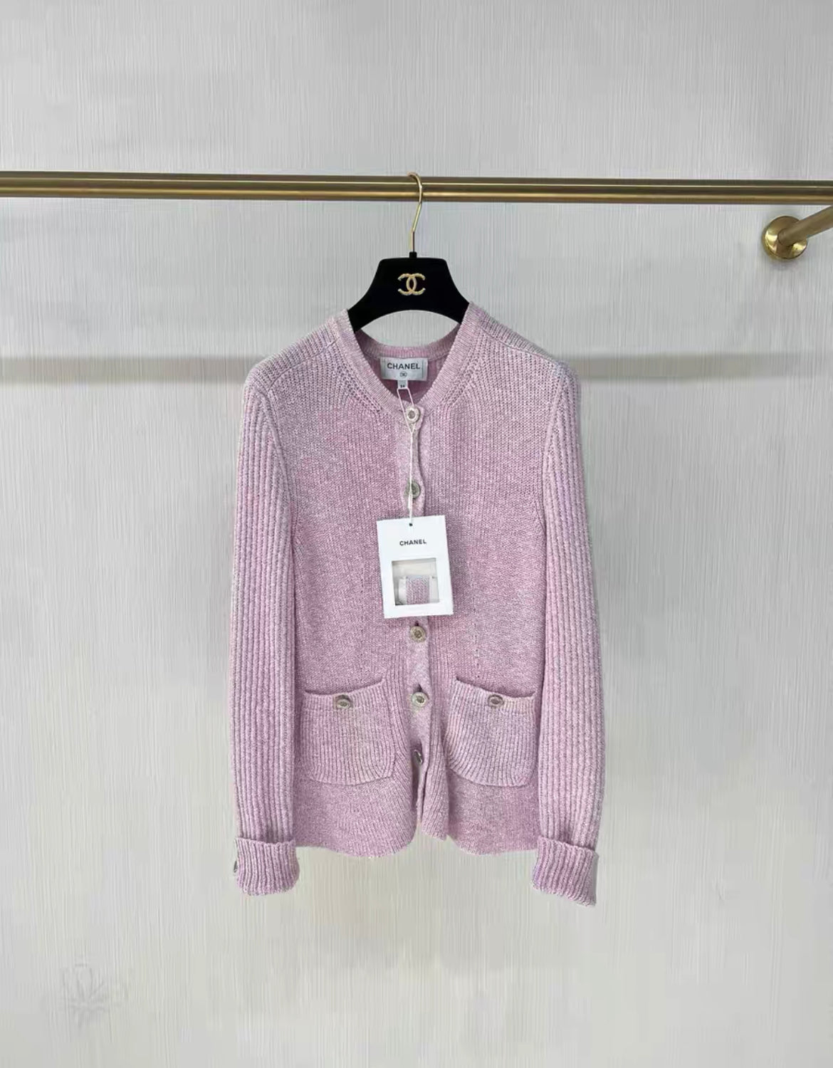 Chanel 23S Pink Cardigan size 34